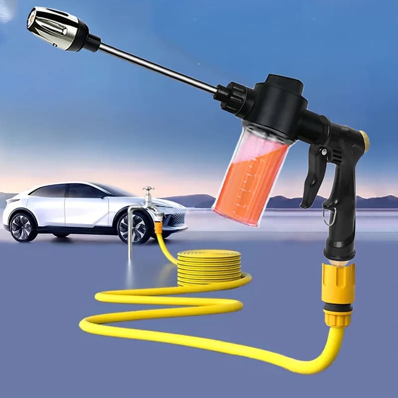 Garden Irrigation Gun Flexible Hose Ugello High Pressure Car Washing Water Gun Long Rod Spray Gun for Home Use Lawn Irrigation Tool for Cleaning