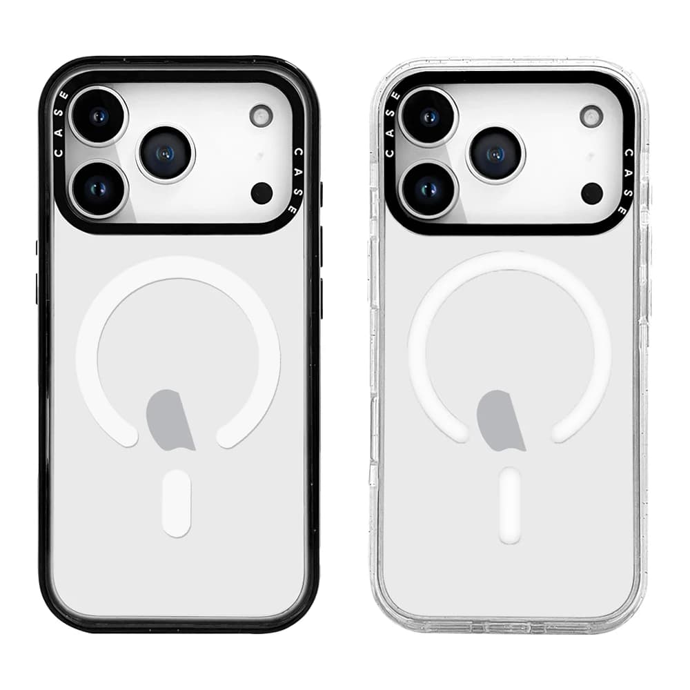 Custodia per telefono in acrilico trasparente effetto marshmallow a tinta unita con MagSafe per iPhone 17 16 12 13 14 15 Pro Max Plus Air Semplice Trasparente C