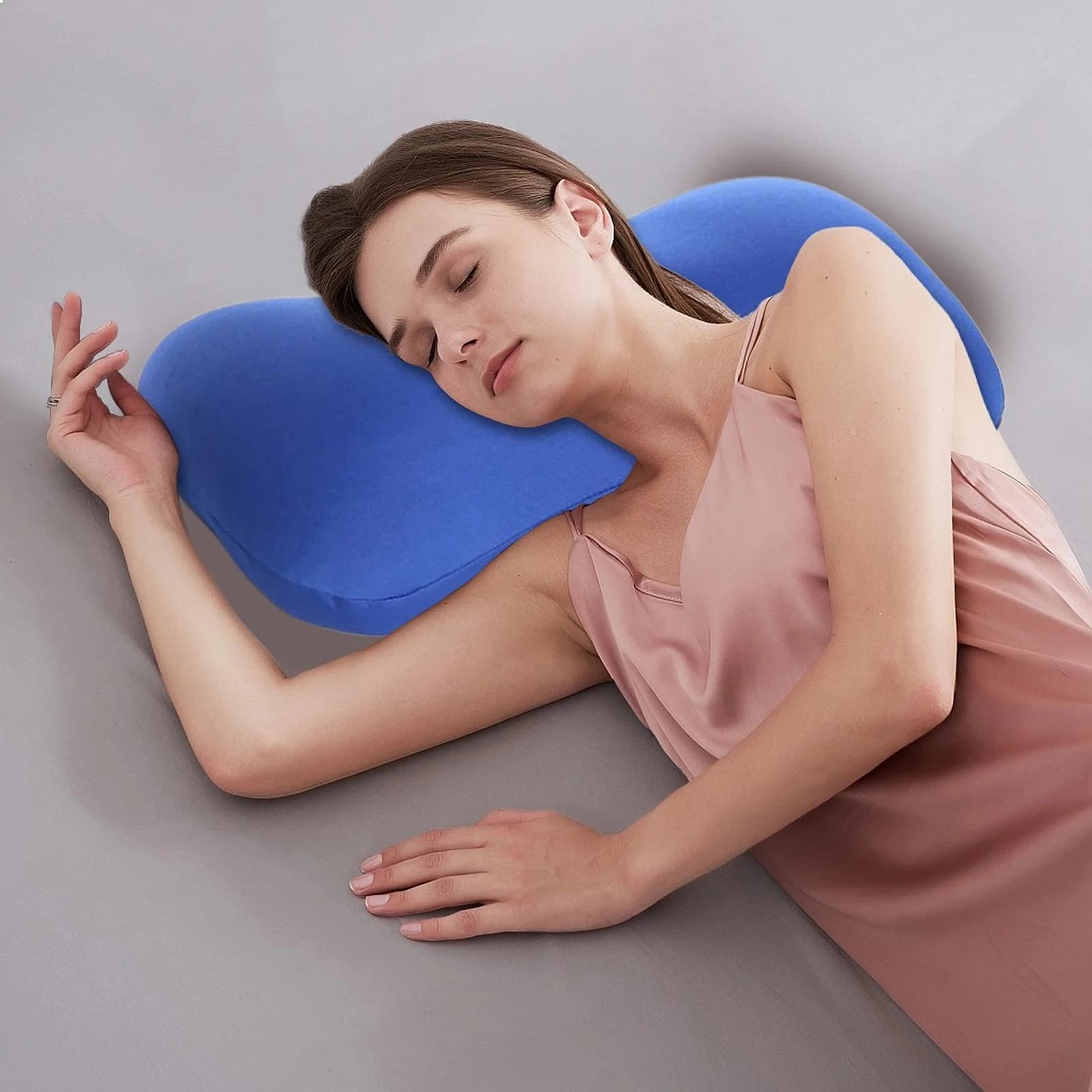 Bead Pillow Cervical Support Headrest Cushion for Travel Camping Airplane Car Nap Portable Neck Pillow