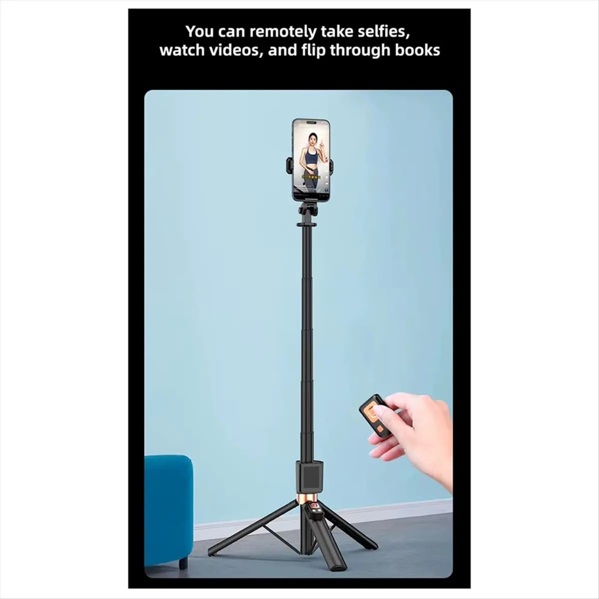 CL07 Mirroring per schermo Selfie Stick Schermo per proiezione WIFI Treppiede Display in tempo reale Monitor selfie per smartphone Vlog