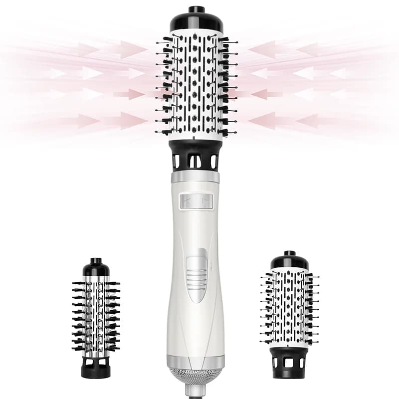 Professional Hot Air Brush One Step Hair Dryer & Styler Scalp Massage Straightening Curling Comb Hair Styling Tool