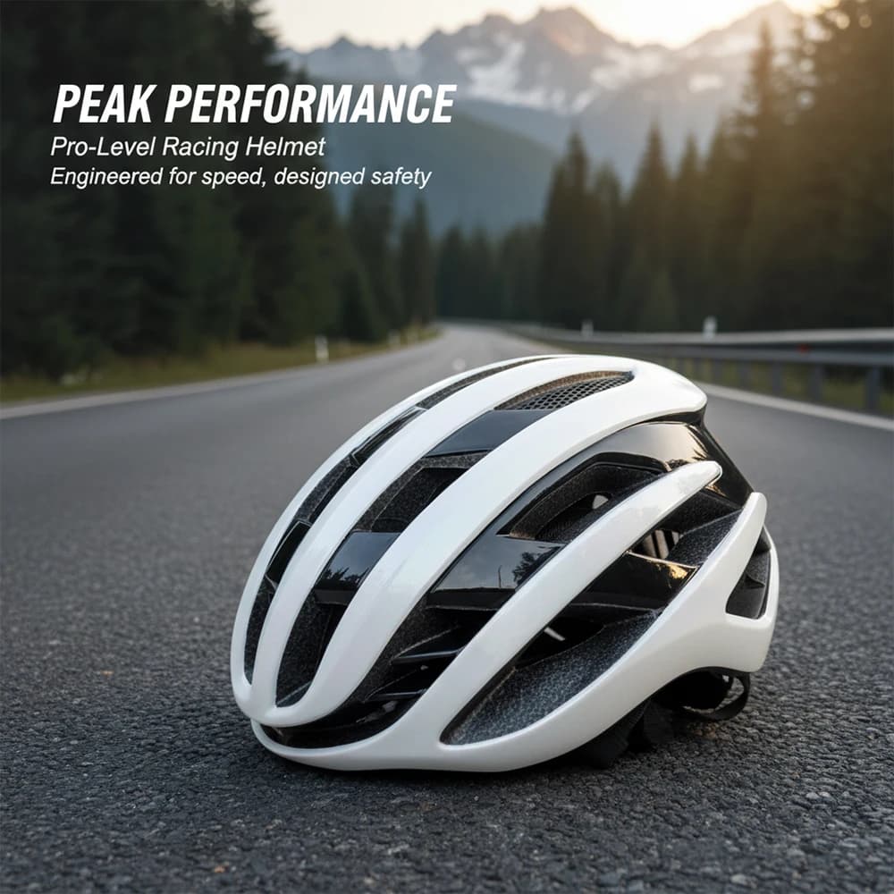 Casco da Ciclismo Ultraleggero, Casco da Bici da Strada Traspirante, Casco di Sicurezza MTB con Rete Anti-insetti, Attrezzatura da Ciclismo per Uomini e Donne