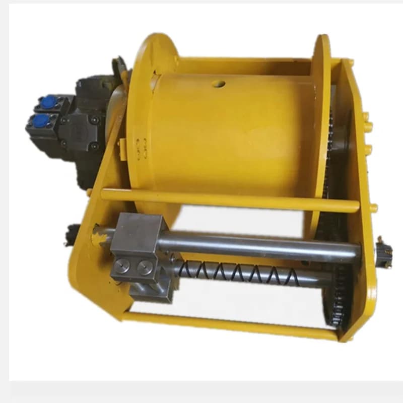 Verricello Idraulico da 5 Tonnellate con Dispositivo di Guida Cavo, Utilizzato per Applicazioni Marine/Nautiche/Parapendio Marino