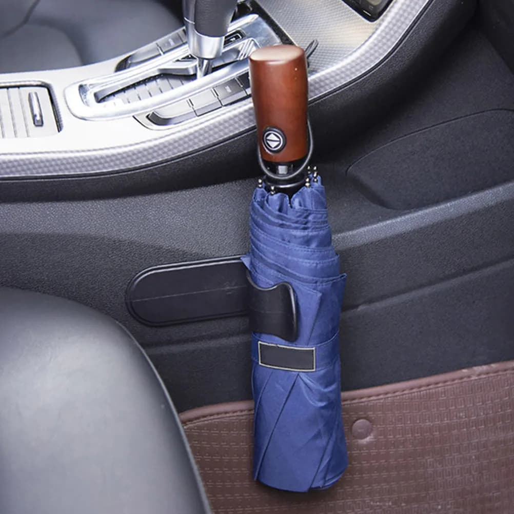 Set di 3 Ganci Adesivi Premium in Plastica PP per Ombrelli da Auto, Organizzatore per Bagagliaio, per Ombrelli Pieghevoli, Casa e Garage