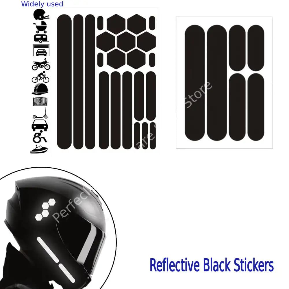 Wall decals for helmets Reflective adhesive tapes for bicycles Reflective warning sticker Wall decal for car motorcycle