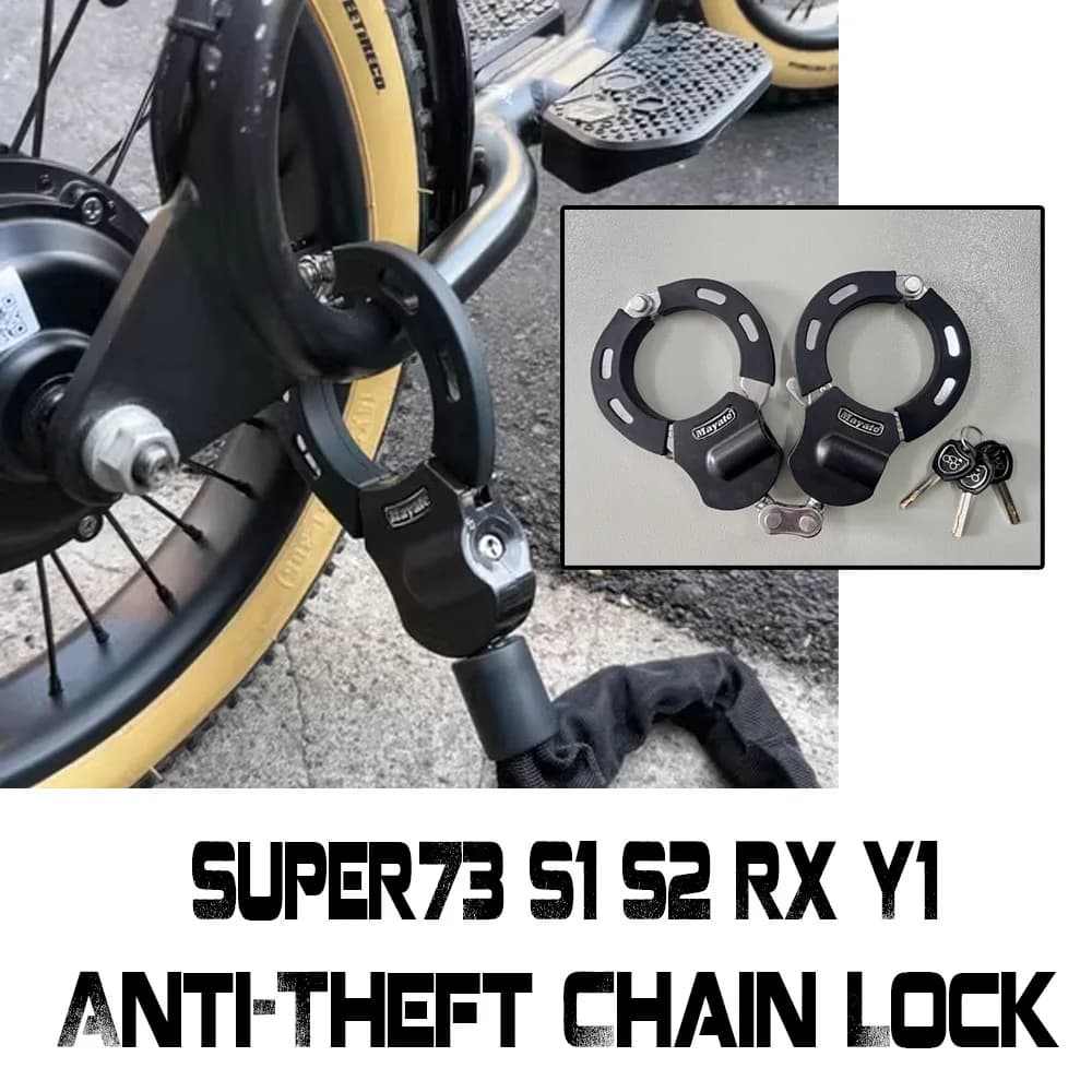 Per SUPER73 Super73 S1 S2 RX Y1 lucchetto universale per moto accessori antifurto per lucchetto a catena