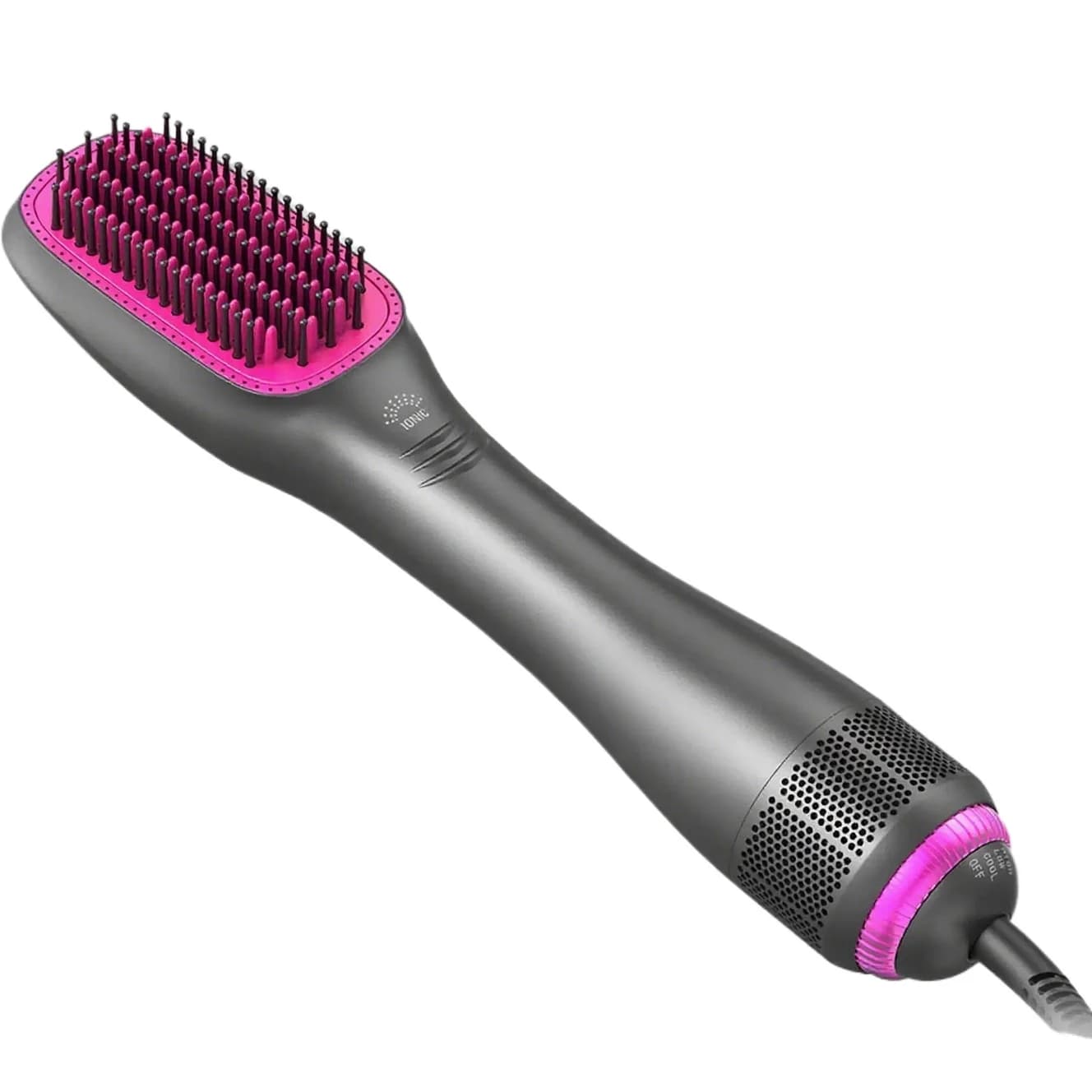 Pettine per piastra per capelli agli ioni negativi Spazzola per lisciare i capelli e la barba a riscaldamento rapido