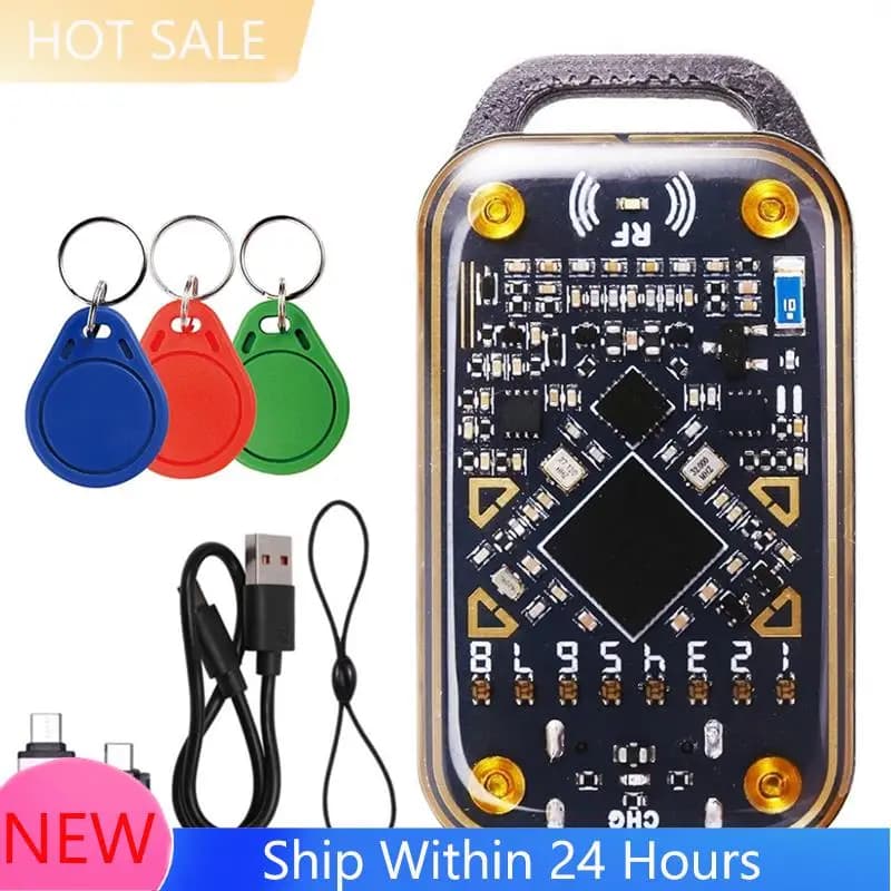 【DISPONIBILE】Lettore di Chip Intelligente Chameleon Ultra, Duplicatore RFID NFC, Emulatore di Smart Card con 3 Portachiavi CUID, 125K 13.56M ID IC Auto