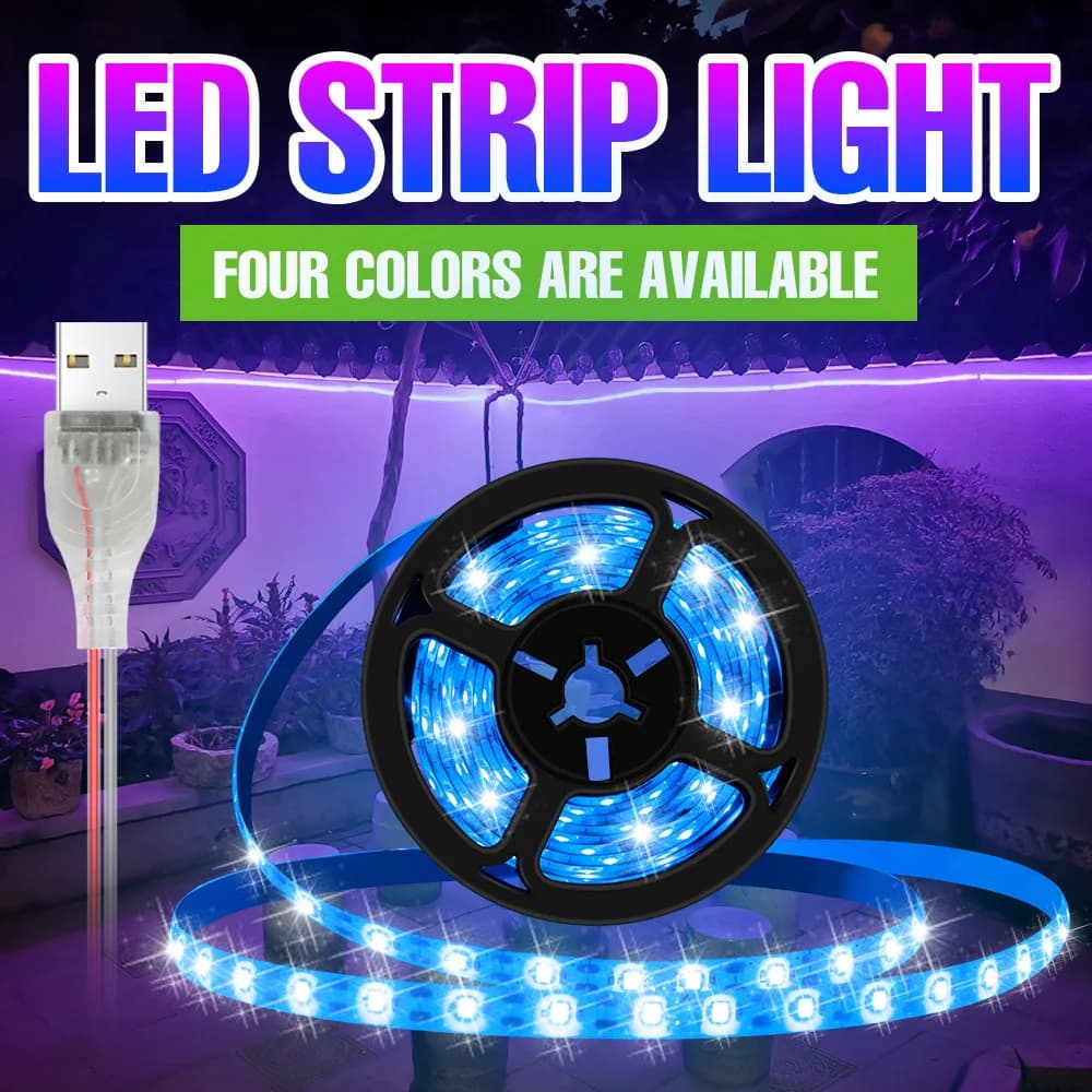 Striscia LED Impermeabile Flessibile, Lampada a Nastro per Schermo TV, Retroilluminazione per PC Desktop, Decorazione per Scale e Comodini, Bianco Freddo/Caldo