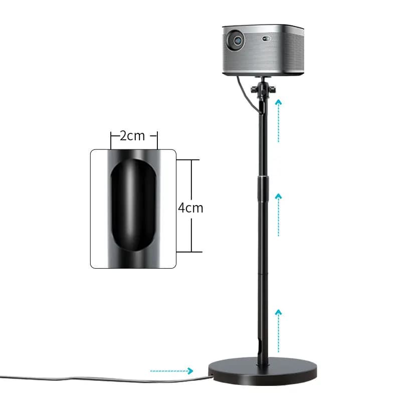 Supporto per proiettore Siying PB22 da pavimento a soffitto, mensola da comodino per uso domestico, schermo magico X3 X5, supporto per proiettore Big Eye Orange.