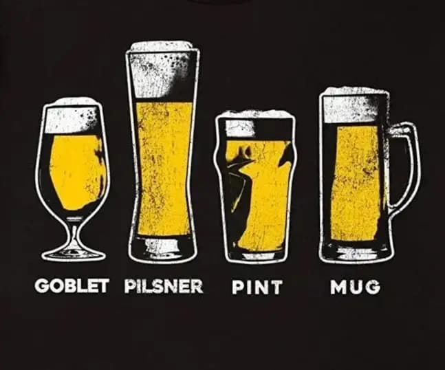 Divertente Bicchieri da birra Calice Pilsner Pint Mug T-shirt grafica 100% cotone O-Collo Manica corta Estate Casual T-shirt da uomo Streetwear