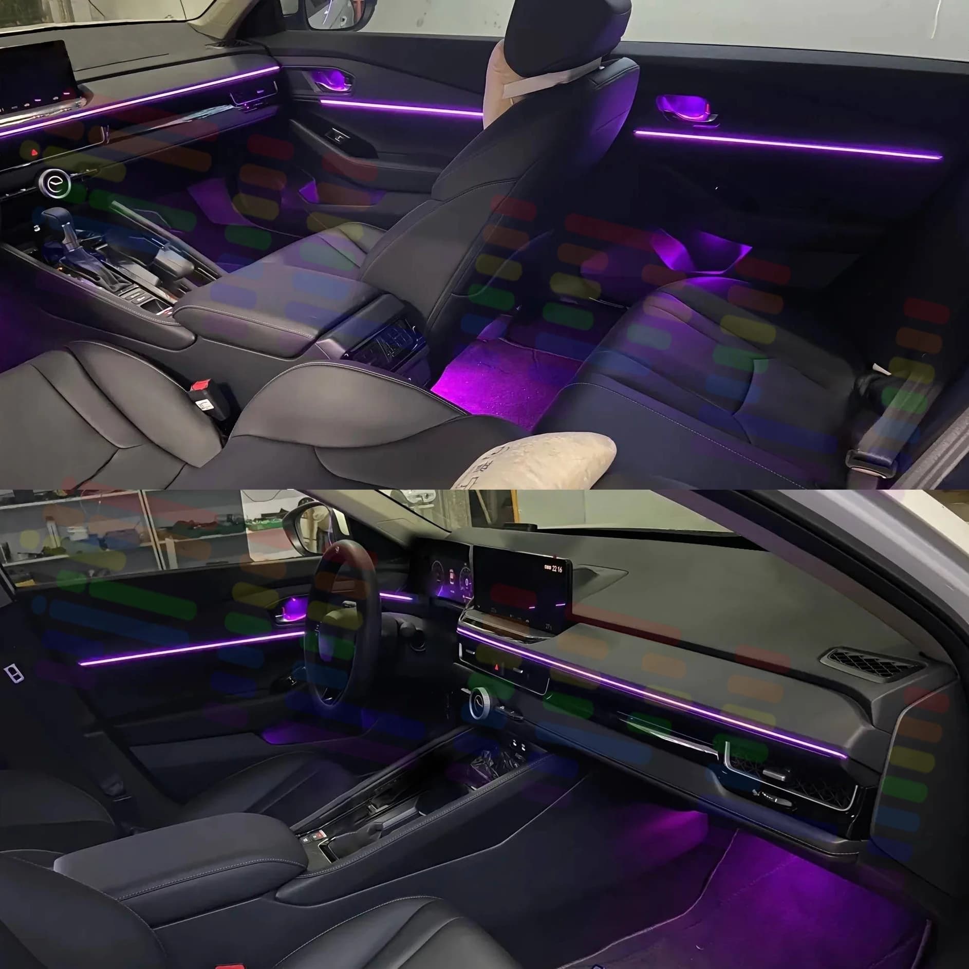 Per BMW Serie 6 F06 F12 F13 G32 Lampade LED Ambientali per Auto Luci Atmosfera Colorate Striscia Neon Interna Auto 64 RGB Illuminazione 6 in 1