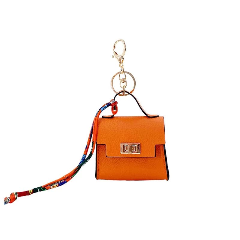 Mini borsa a tracolla a forma di casa, piccola custodia per auricolari Airpods 4 Pro2 3 2 e 1, nuova decorazione alla moda, portachiavi con fibbia