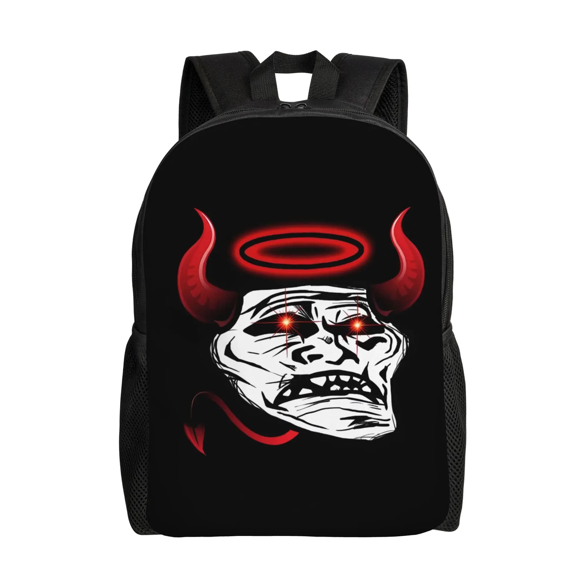 Custom Trollface Funny Laptop Backpack Men Women Fashion Bookbag for College School Students Manga Bag
