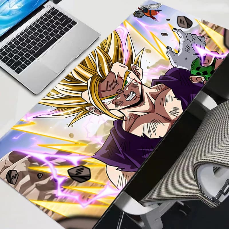 Colorful Mouse Mat, Gaming Keyboard Mat, XXL Black DBZ Dragon Ball Z Mat for Desk, PC Gamer Mat