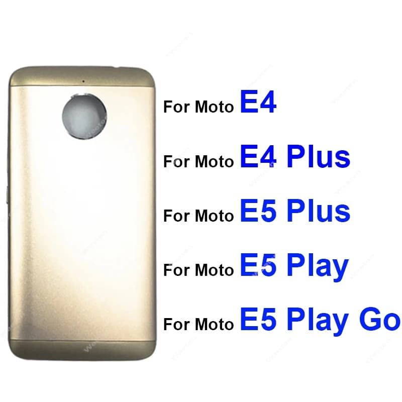 Porta batteria posteriore alloggiamento copertura posteriore per Motorola Moto E4 E4 Plus E5 Plus E5 Play E5 Play Go parte posteriore alloggiamento batteria