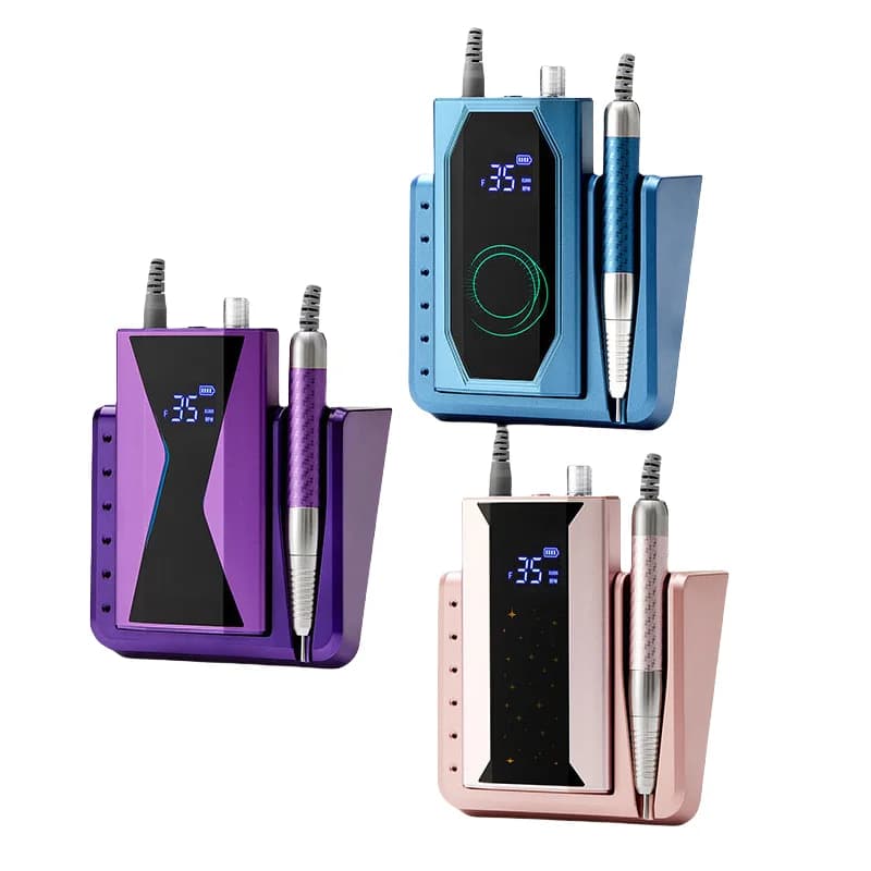 Attrezzatura per Unghie: Trapano Elettrico per Unghie Ricaricabile 85W Senza Spazzole, 40000 Giri/min, per Smalto Gel