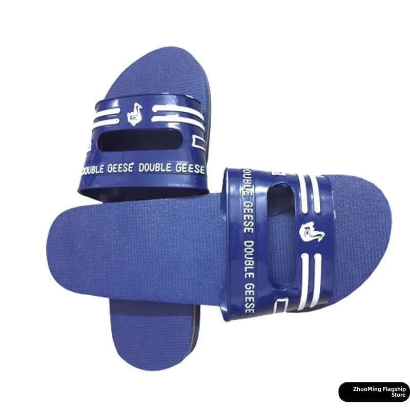 Ciabatte Zhanjiang Duck Slippers Yue State Red Double Goose Blue Duck, antiscivolo, da spiaggia, unisex, stile semplice, comfort per la casa