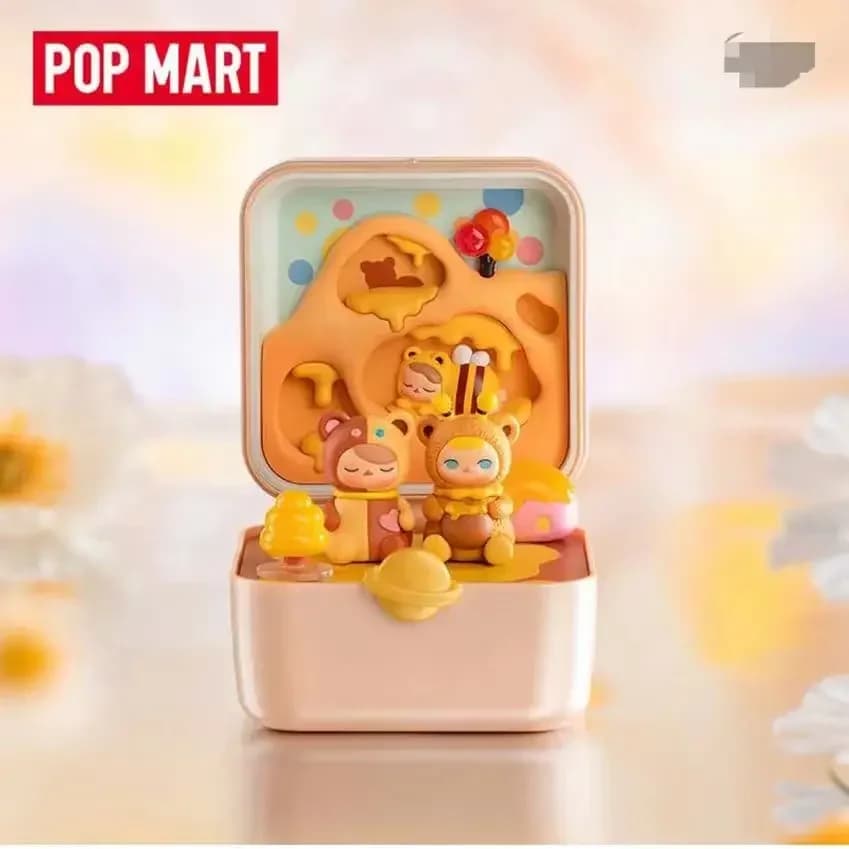 POP MART Pucky Strange Stars Series Set di scene Scatola cieca Giocattoli Kawaii Anime Action Figure Sorpresa Scatola misteriosa Bambole Regalo per ragazze
