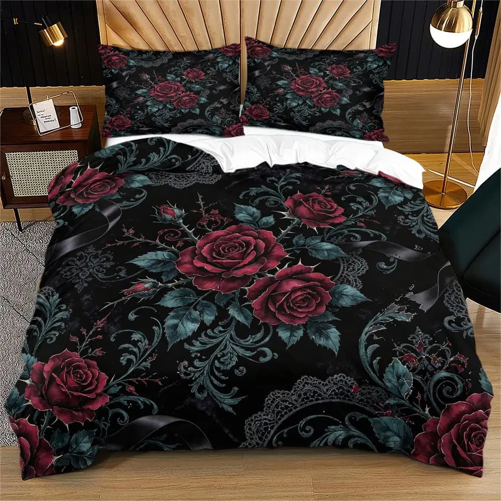 Cool Digital Print Duvet Cover Set 3pcs Bedding Set Modern Abstract Geometric Cover for Teen Boy Girl Bedroom Home Decor