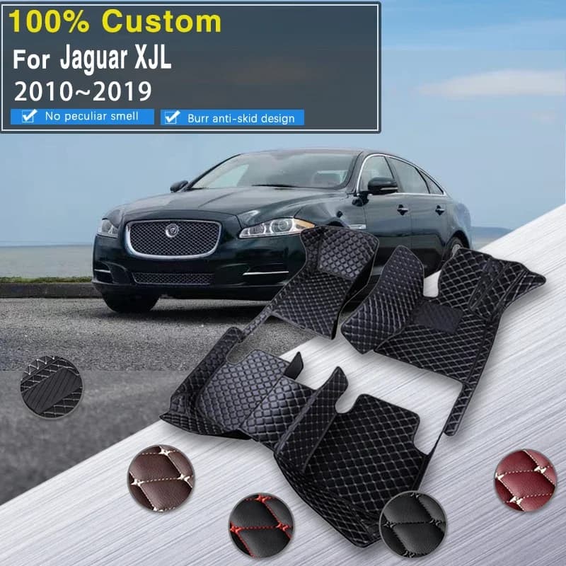 Tappetini per auto 3D per Jaguar XJL X351 2010 ~ 2019 Tappetino impermeabile Tappetino per auto Tappeti di fango Tapete Automotivo Para Carro Accessori auto