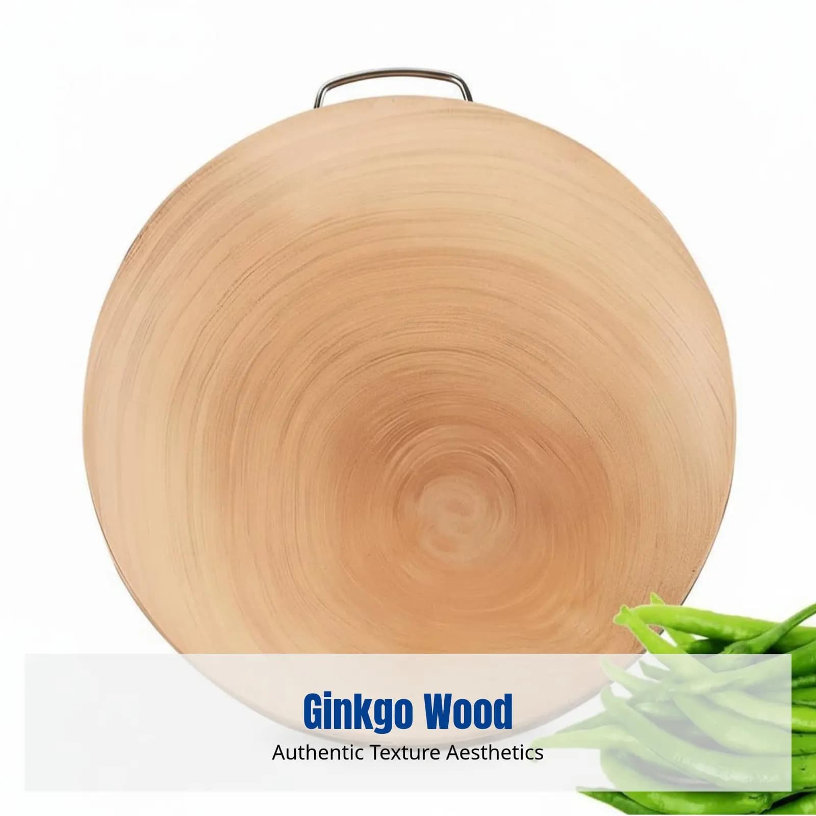 Durable Ginkgo Wood Cutting Machine, Microorganism Resistant, Thickness, Large Round Cutting Machine for Kitchen