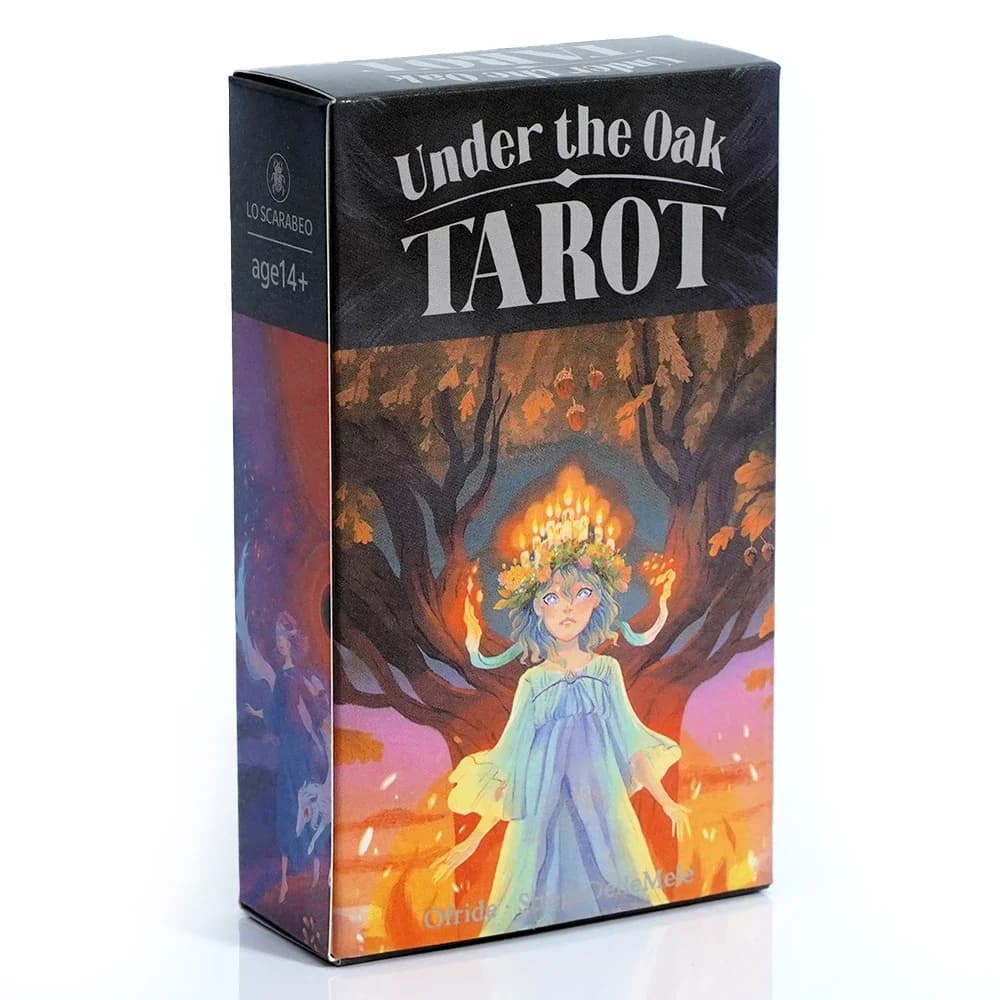 Carte dei tarocchi sotto il quercia Mazzo dei tarocchi Carte Oracle Gioco da tavolo di divinazione unico Combinando fatti e narrativa per leggere insetose