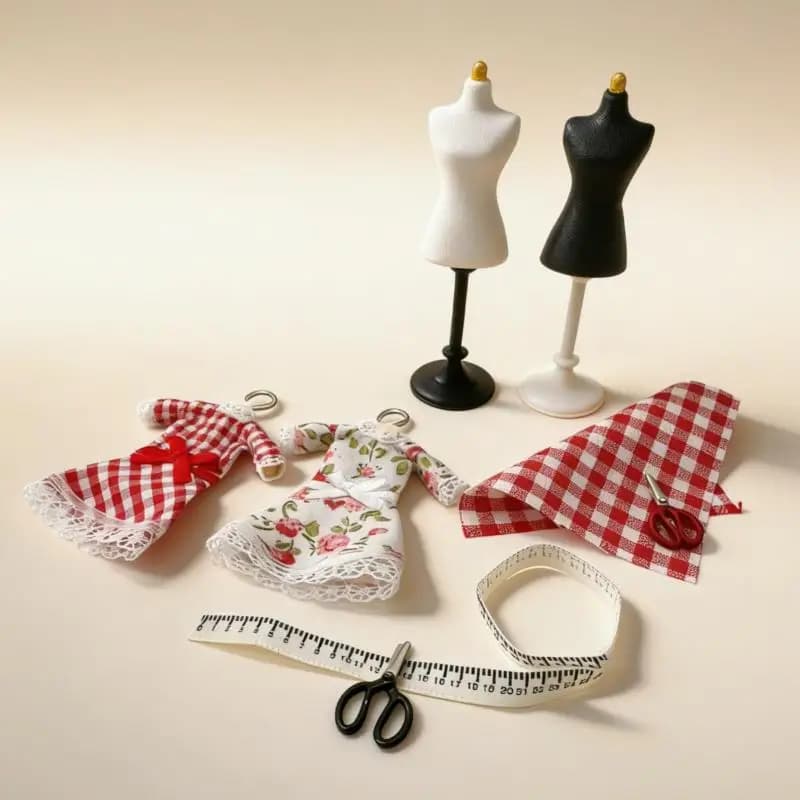 🛒1 Set Mannequin Torso Clothing Rack /Sewing Scene Accessories 1:12 Scale Dollhouse Miniature Dress Form Kit