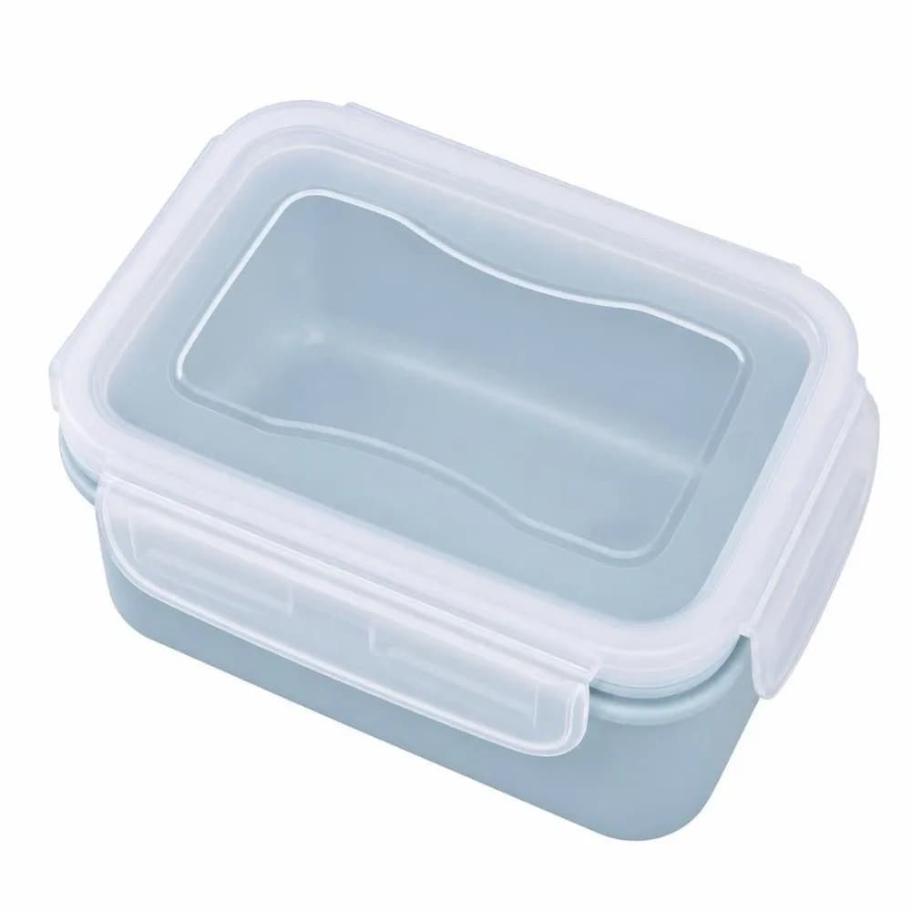 5PCS Portable Rectangle Shape Portable Lunch Box Blue/Green/Pink Plastic Meal Prep Container Snack Container Kitchen Countertop