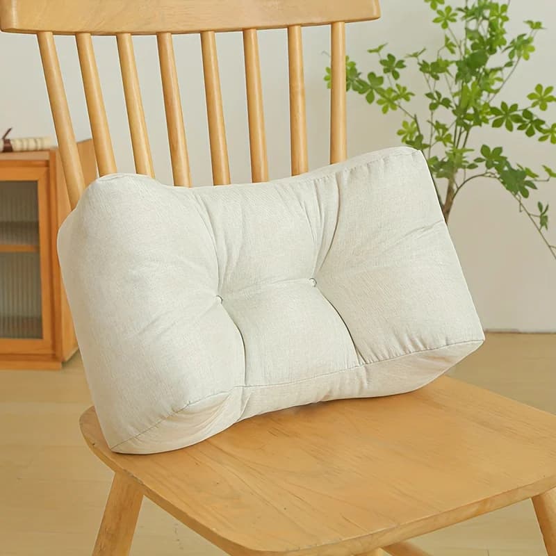 Cuscino lombare di lusso elegante da 1 pezzo, stile vintage, cuscino del sedile morbido per sedie da studente e da ufficio, cuscino per schienale ergonomico