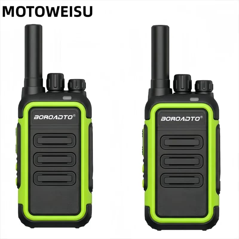 2PCS Mini Walkie Talkie Portatili UHF 400-470MHz PMR Radio Bidirezionale Tipo-C Ricetrasmettitore Ricaricabile A Lungo Raggio campeggio esterno