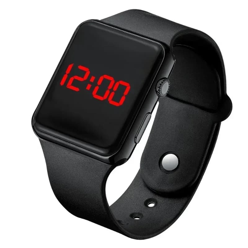 Men's Digital Watches Electronic Square LED Wrist Watch Fashion Casual Simple Silicone Women's Watch Reloj Para Mujer