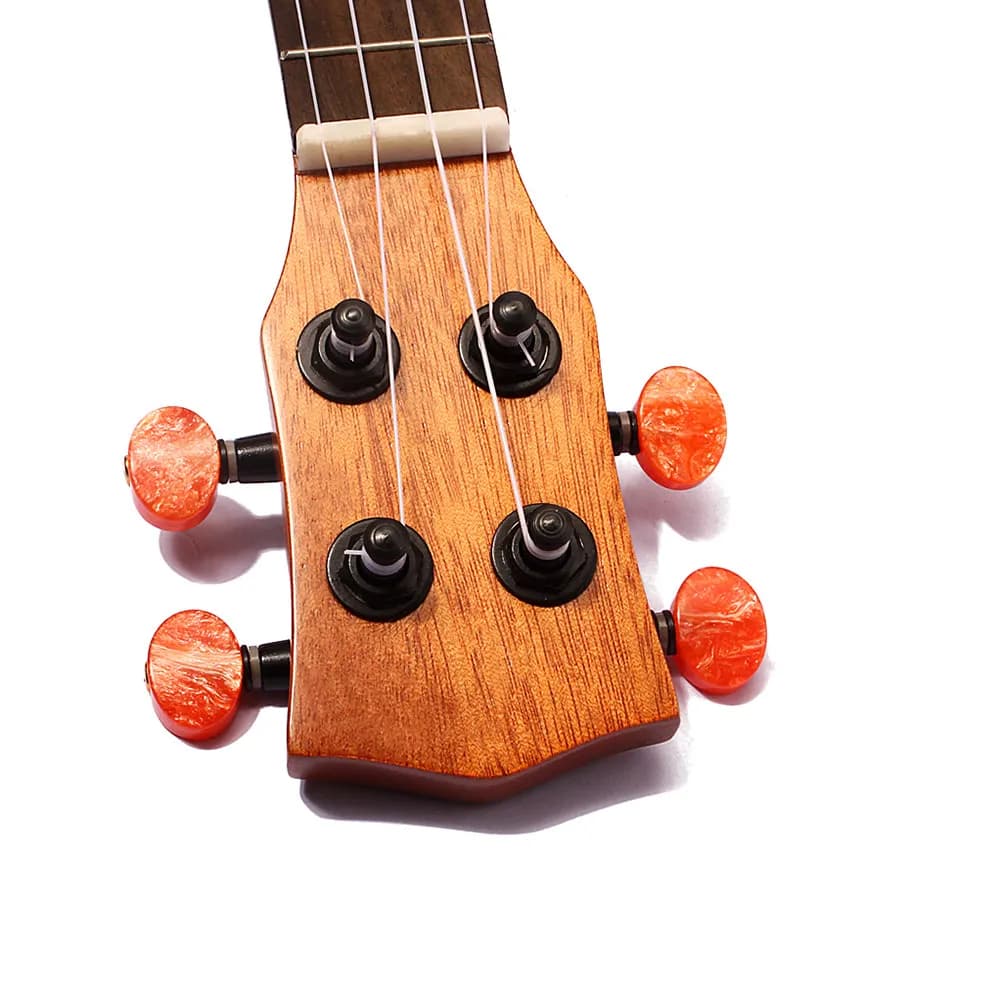 Mini Ukulele 45x15x45cm con Top in Abete, Tastiera in Palissandro Sapele, Stile Soprano Hawaiano, Primo Ukulele per Bambini, Ukulele da Viaggio con Foro Acustico