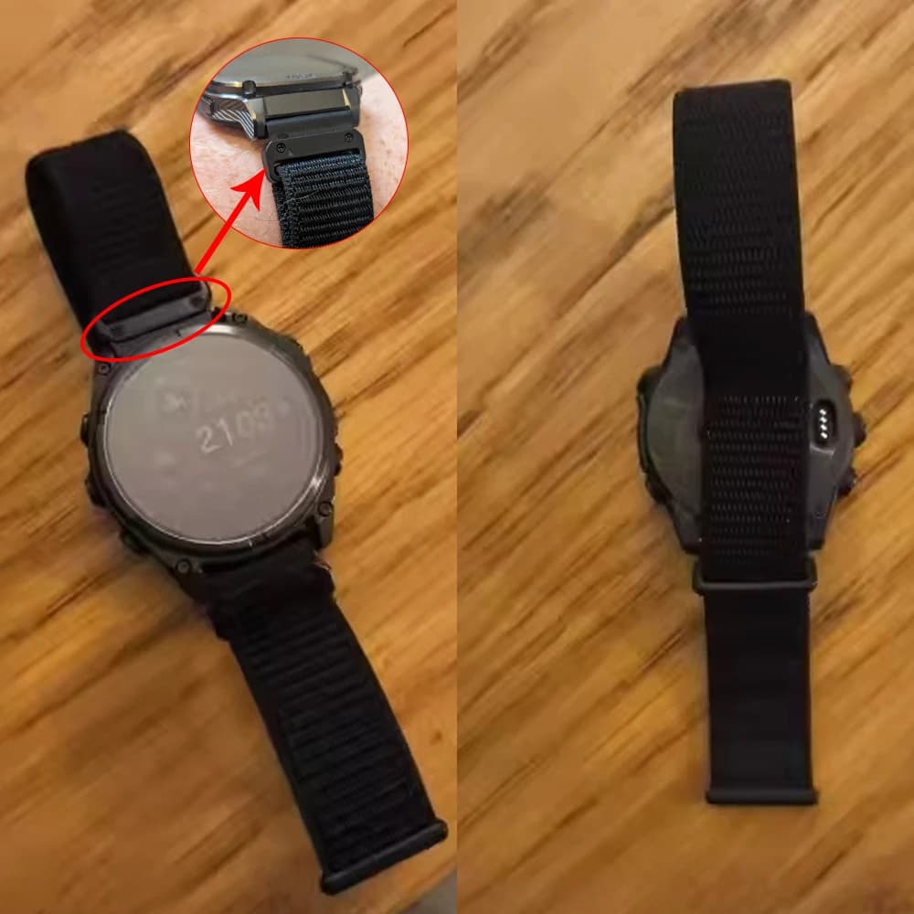 Cinturino in nylon QuickFit 22mm 26mm per Garmin Fenix8 Pro E 7x 6 Bracciale Tactix 8 Quatix8/Enduro 3 2/Epix Pro/Gen 2 Cinturino sportivo
