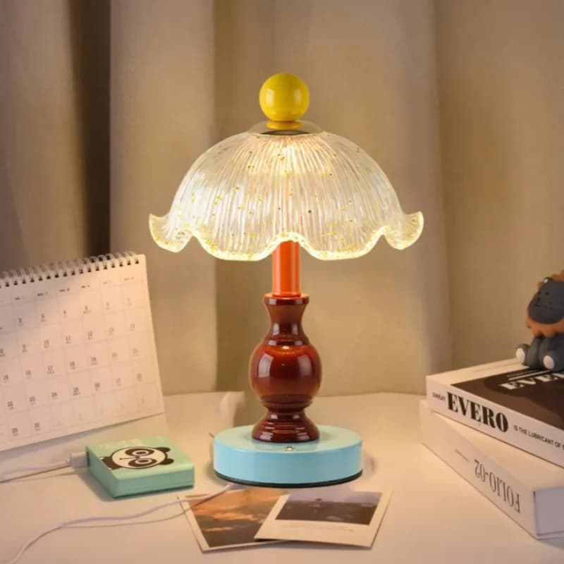Creative Dopamine Bedside Lamp Bedroom Study Desk Lamp LED Control Decorative Light Children Bauhaus Nordic Charging Function