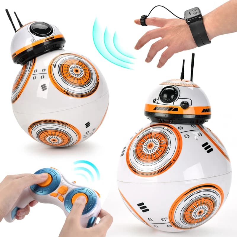 RC Robot 2.4G Radio Control with Sound Watch Gesto Induction Sensor Intelligent Robot Car Model Electronic Toy for Kids Gift