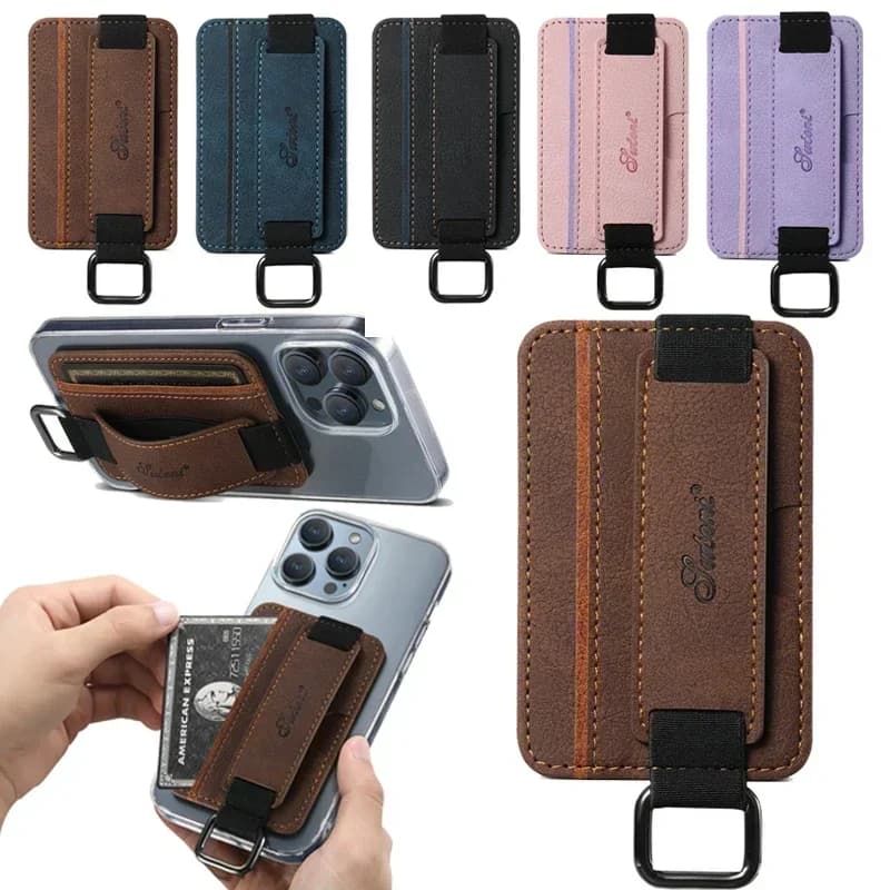 Custodia posteriore universale in pelle fai-da-te di lusso per iPhone 15 14 13 12 11 Pro Max XS XR 7 8 6 SE custodia per porta carte per iPhone 15Pro