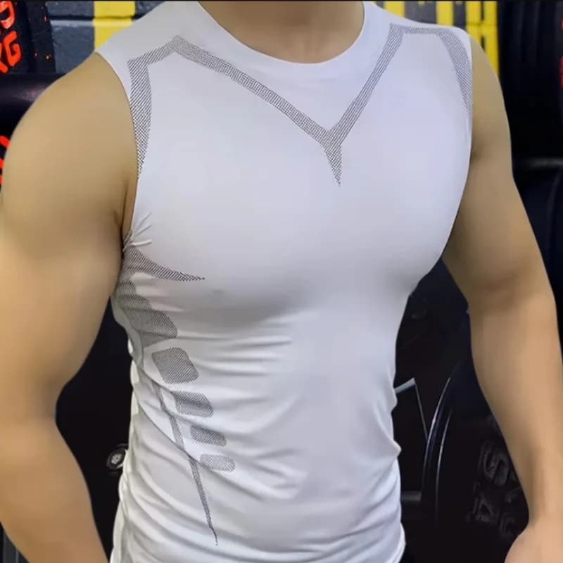 Canotta da Uomo a Compressione ad Asciugatura Rapida per Corsa e Allenamento, Senza Maniche, Maglia Sportiva da Palestra, Canotta Uomo 2026