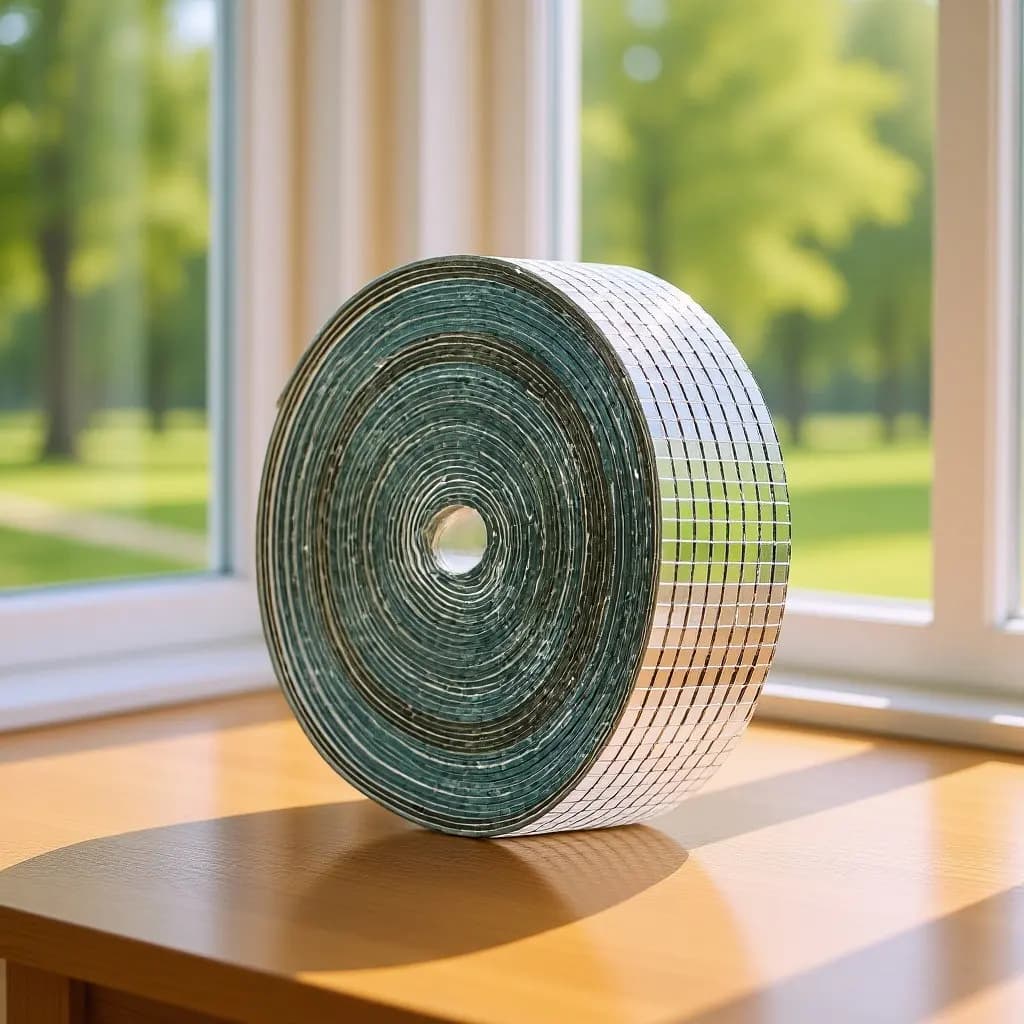 1 rotolo di adesivi per specchi in vetro impermeabili e inodore, decorazioni murali a mosaico quadrato per cucina, bagno, soggiorno, camera da letto, hotel