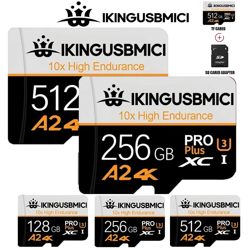 Memory Card 64GB 128GB 256GB 512GB U3 Mini SD Card Class 10 Micro TF Card For Mobile Phone Tablet Speaker HD Camera Drone