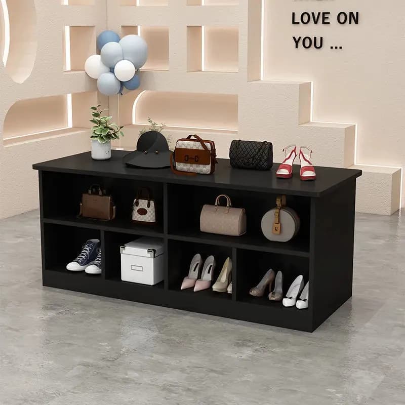 Vetrina Espositiva di Lusso per Scarpe e Borse, Espositore in Vetro per Calzature e Borsette, Scaffale per Boutique