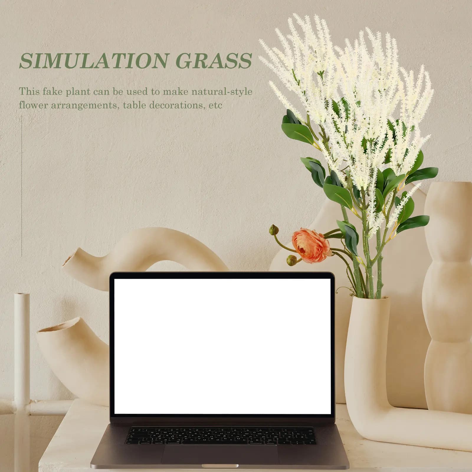 Realistic Artificial Plant Copper, Green Decoration for Weddings, Romantic Table Exhibition, Fined Copper