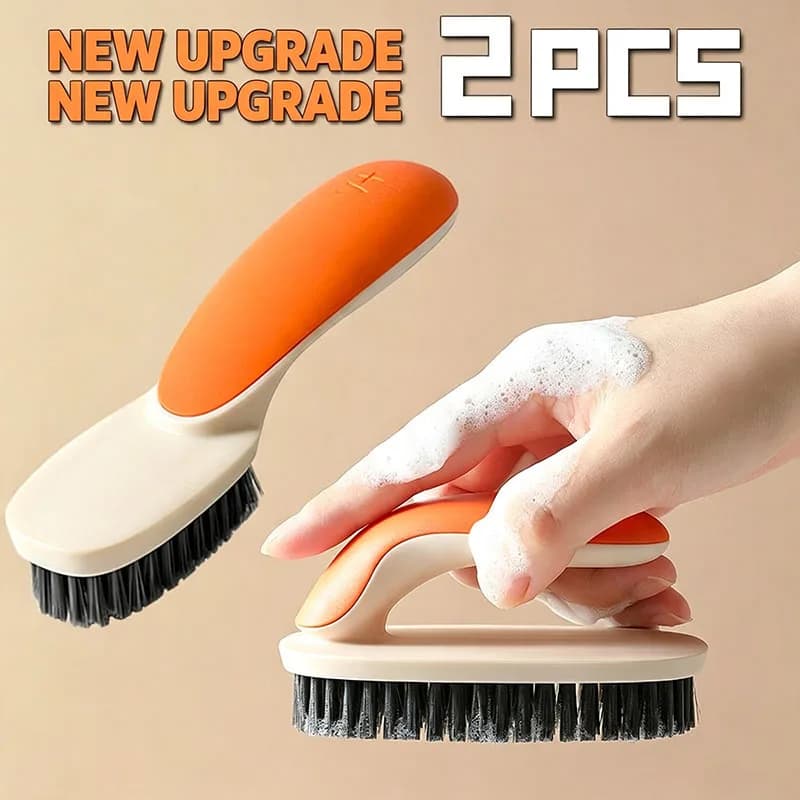 Shoe Brush Long Soft Bristles Household Cleaning Brush Ergonomic Handle Sneaker Shoe Washing Brush Footwear Cleaning Tools