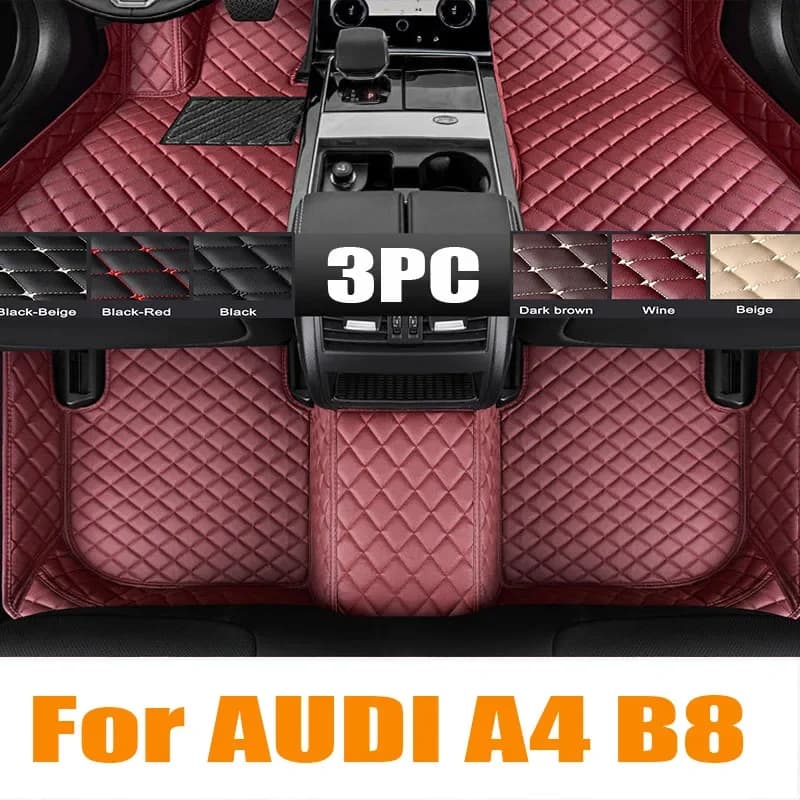 Tappetini auto per AUDI A4 B8 Allroad/Avant/Sedan 2010 2011 2012 2013 2014 2015 2016 Tappetini personalizzati copertura tappeto automobile au