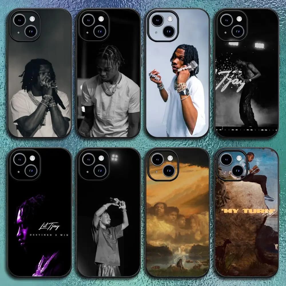 Custodia per telefono Baby per iPhone 17 Rapper 16 15 14 13 12 11 Pro Max Plus L-Lil Mini Nera Opaca Morbida