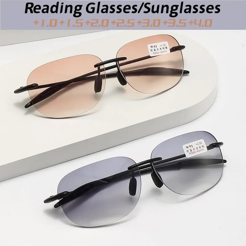 Ultralight Progressive Reading Glasses Unisex Multifocal Sunglasses Eyewear Anti-Blue Light Near and Far Presbyopia Eyeglasses
