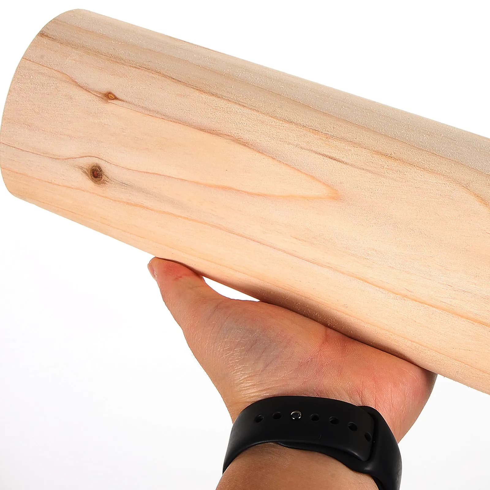 Solid Wood Cervical Pillow Ergonomic Design Smooth Surface Neck Alignment Pillow for Daily Use Lumbar Support Sauna Supplies