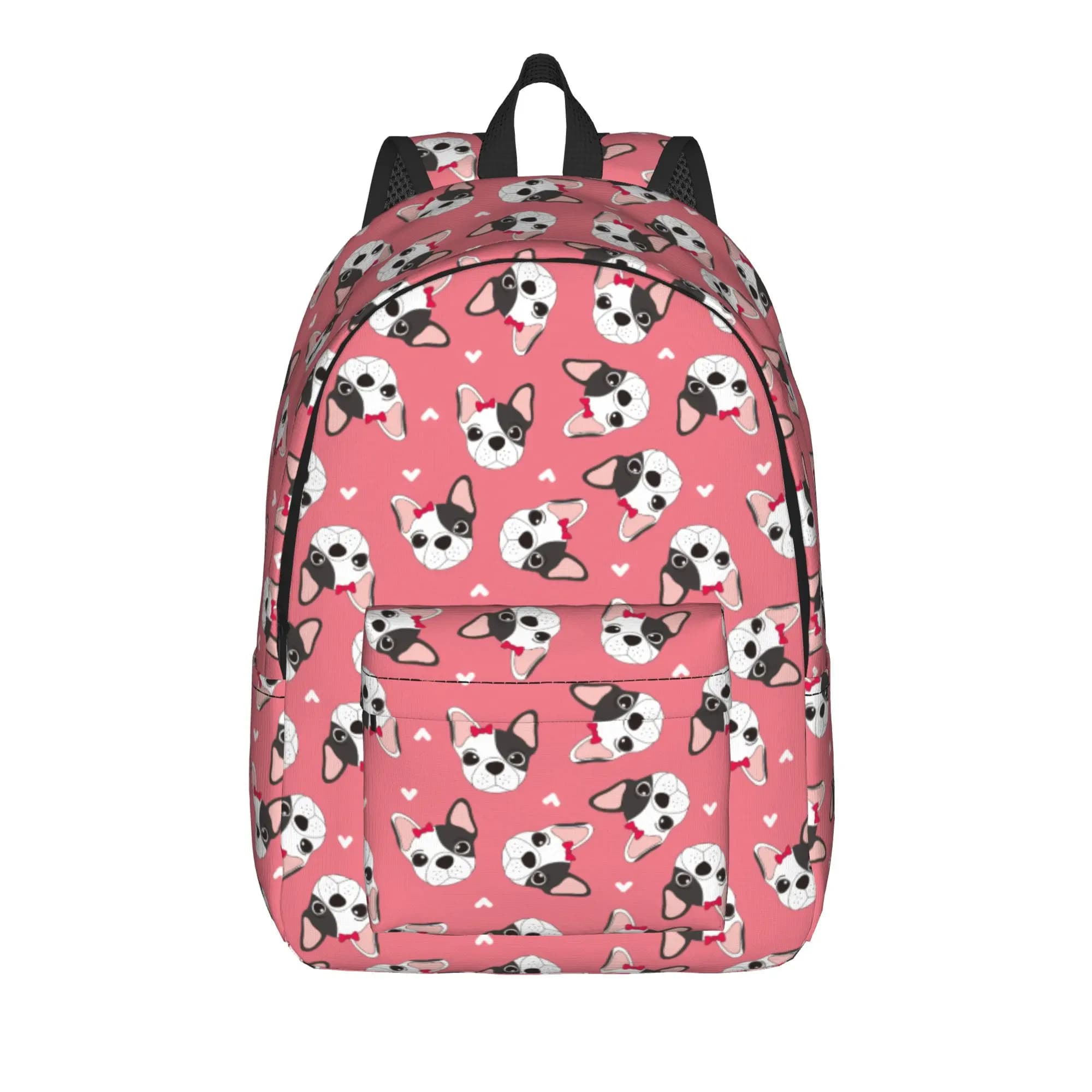 Bulldog Dog Backpack for Men Women Casual High School Work Daypack Animal Laptop Computer Shoulder Bag Sports