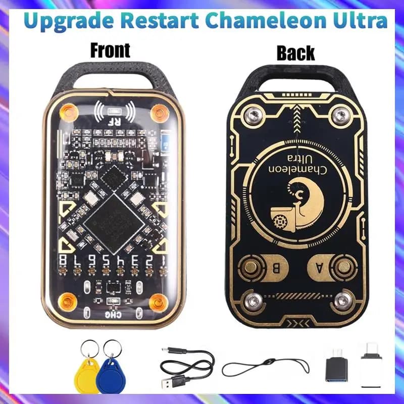 A24U Camaleonte Ultra Smart Card Emulatore Lettore di chip intelligente RFID + 2XUID Portachiavi 125K 13.56M Decodifica scheda NFC Duplicatore Aggiornamento