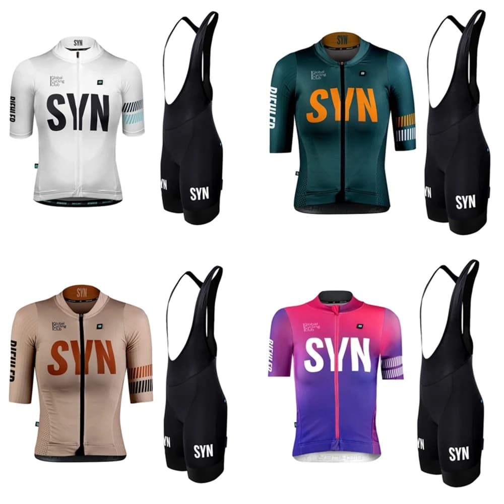 Summer SYN Team Cycling Women's short sleeves and shorts with Pro Race Bicycle Clothing Suit